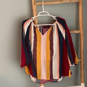 Lane Bryant size 14/16 hobo inspired three quarter sleeve with elastic cuff